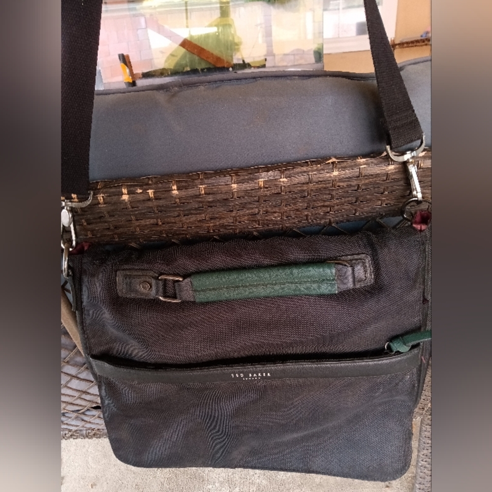 Ted Baker, Satchel Bag, Briefcase Bag, Laptop Bag, Nylon Crossbody Saddle Bag